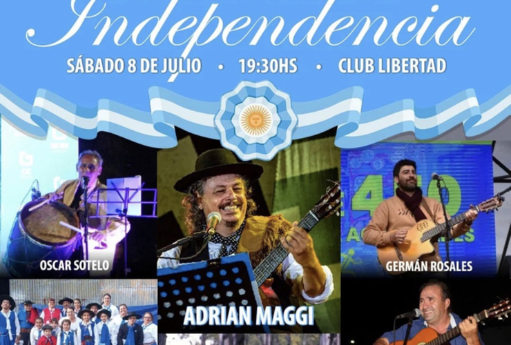 Imagen de El 8/07, Peña Aniversario de la Independencia en el Club Libertad
