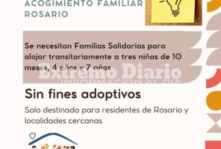 Imagen de Convocatoria urgente para el programa de acogimiento familiar Rosario