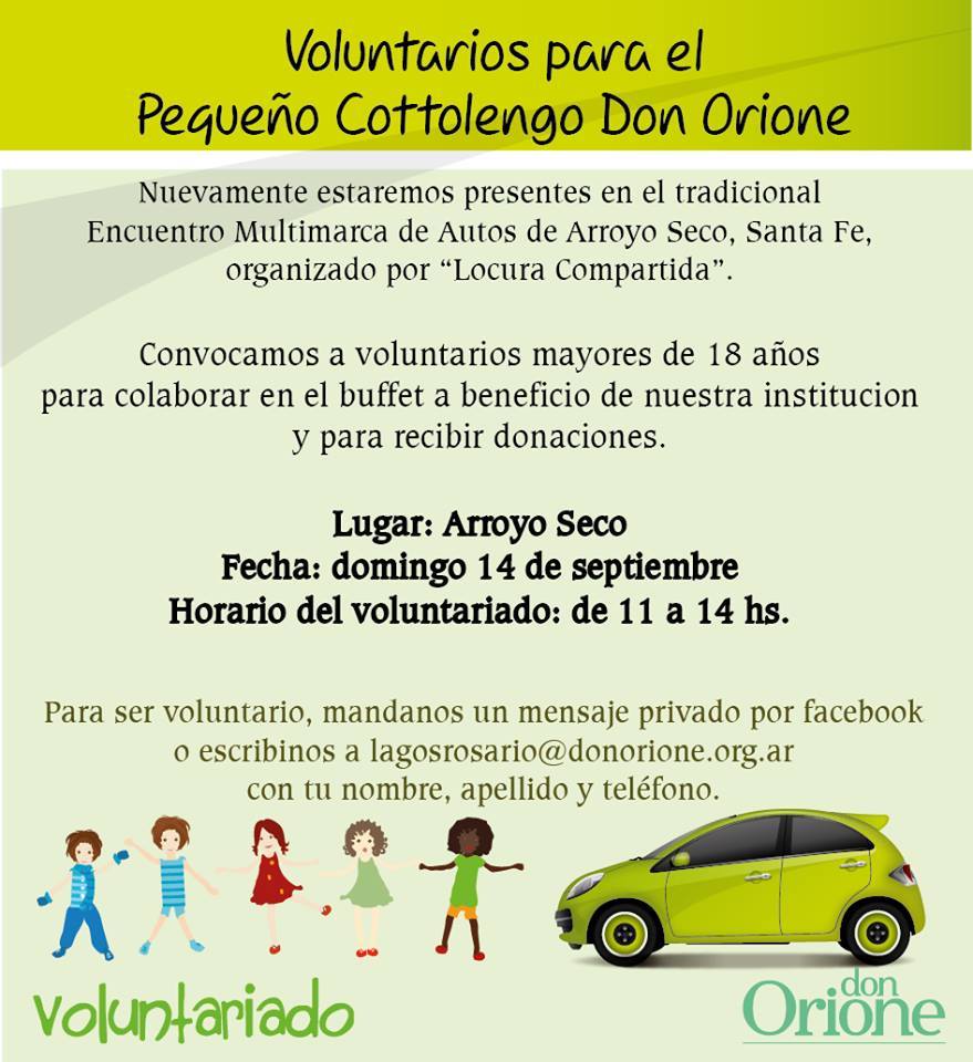 Cotto afiche voluntarios