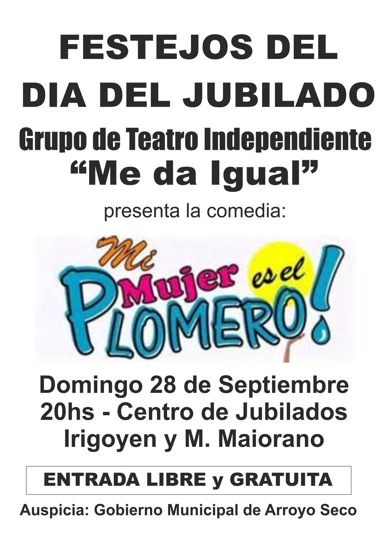 Afiche obra de teatro