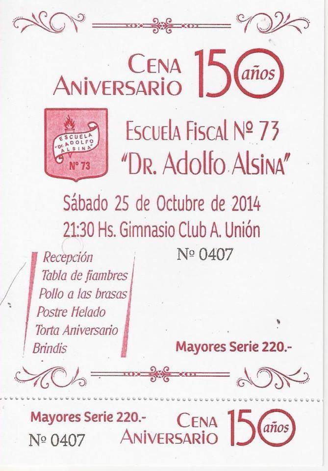 Afiche cena aniversario