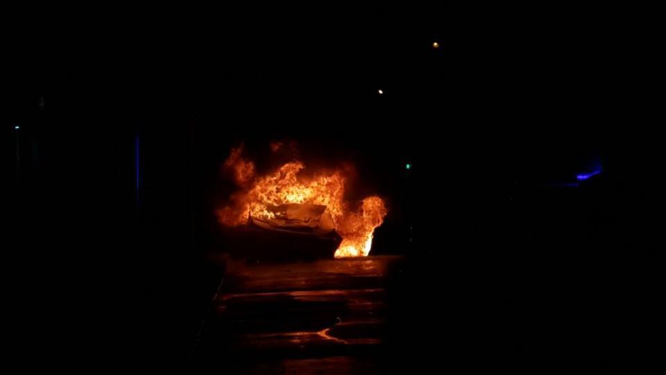 Incendio automvil