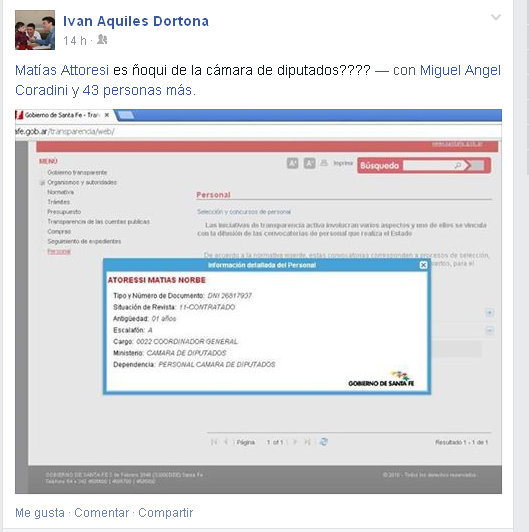 Comentario facebook