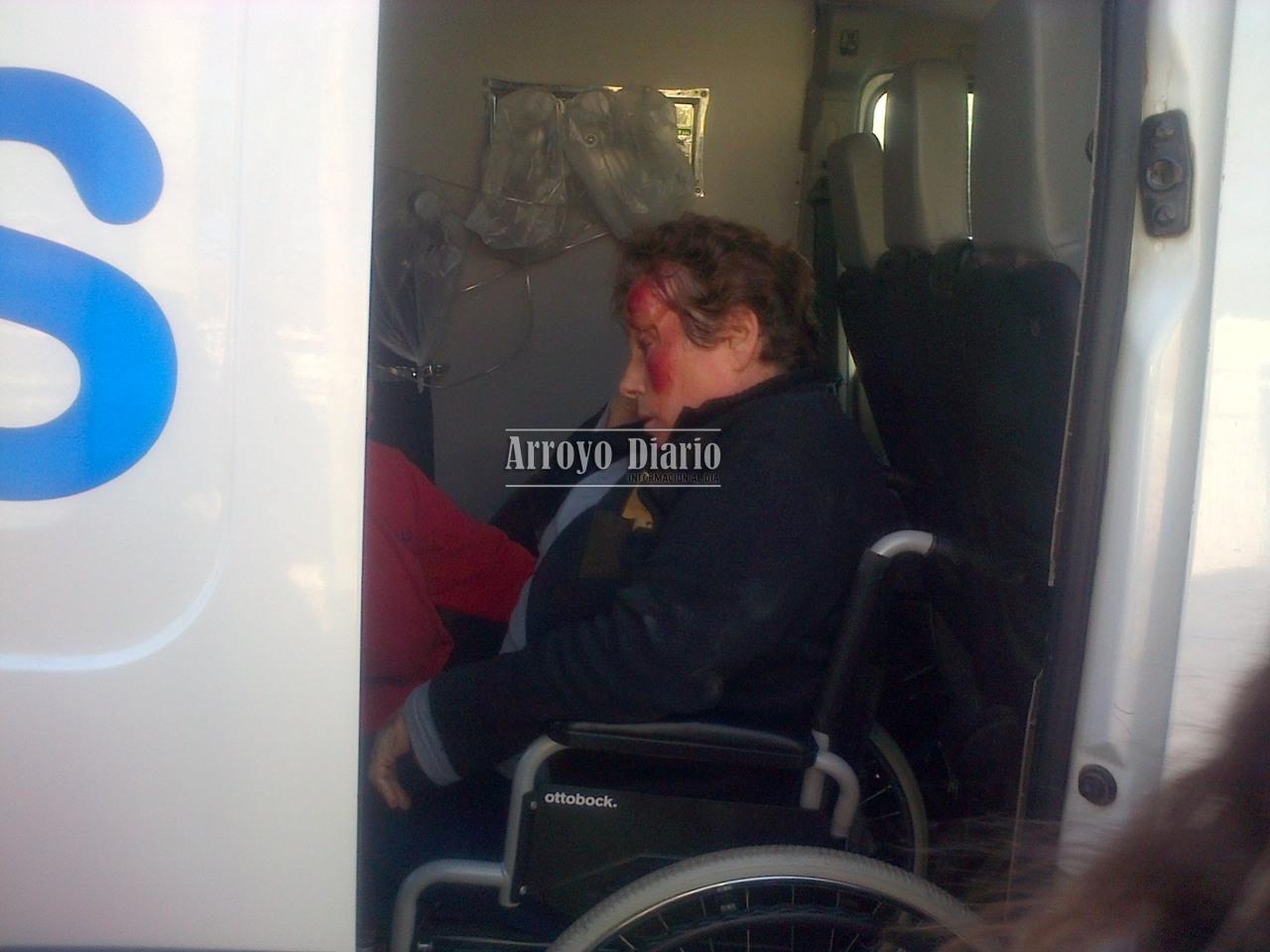 Accidente señora