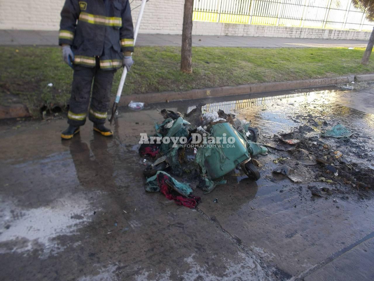 Incendio contenedor