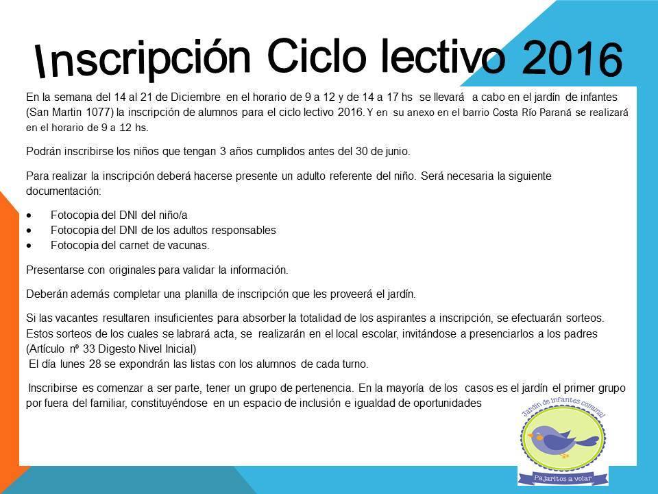 Inscripcin