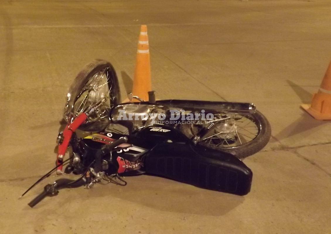 Accidente moto auto 3