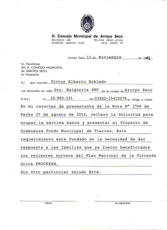 Nota Robledo