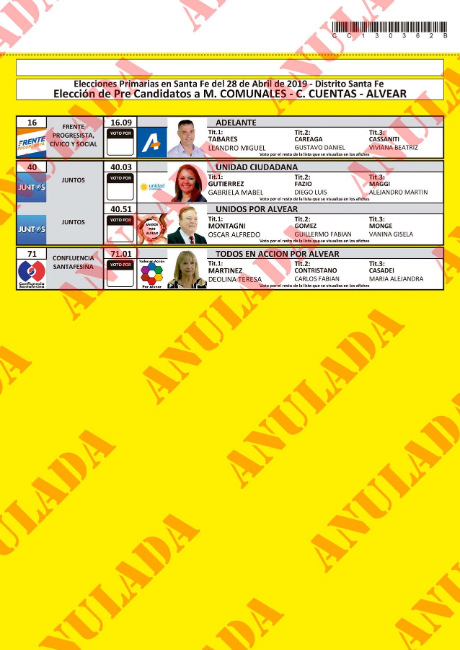BOLETA ALVEAR