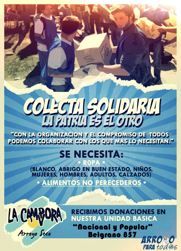Voltante colecta solidaria