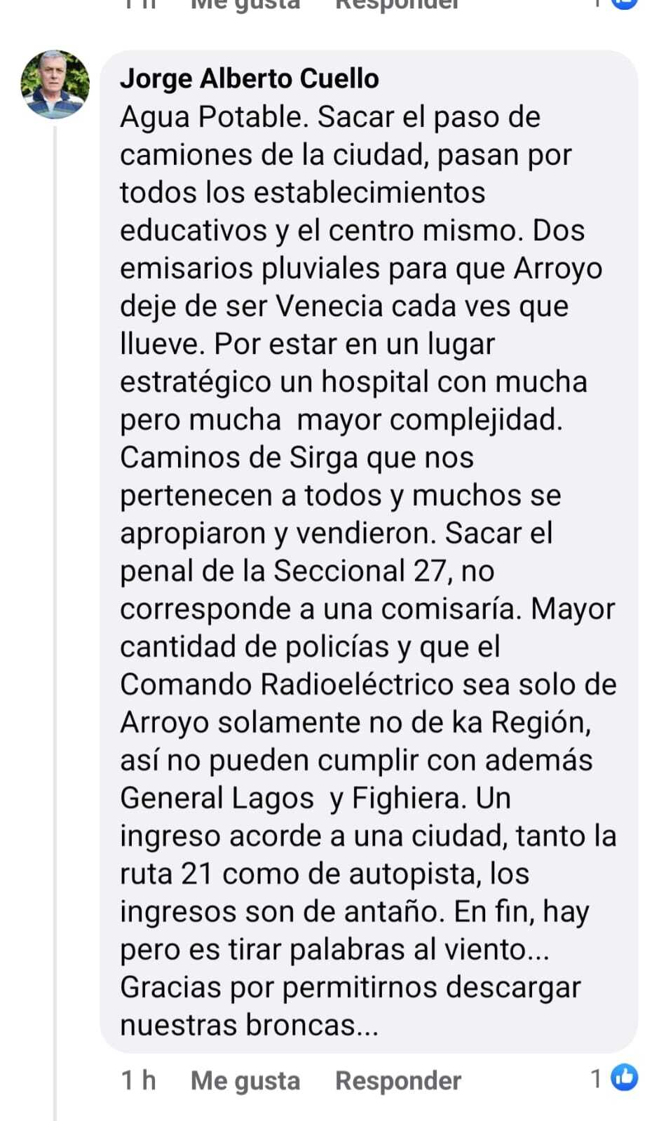 comentario Cuello