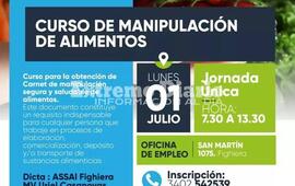 Imagen de Curso de manipulaci&oacute;n segura y saludable de alimentos en Fighiera