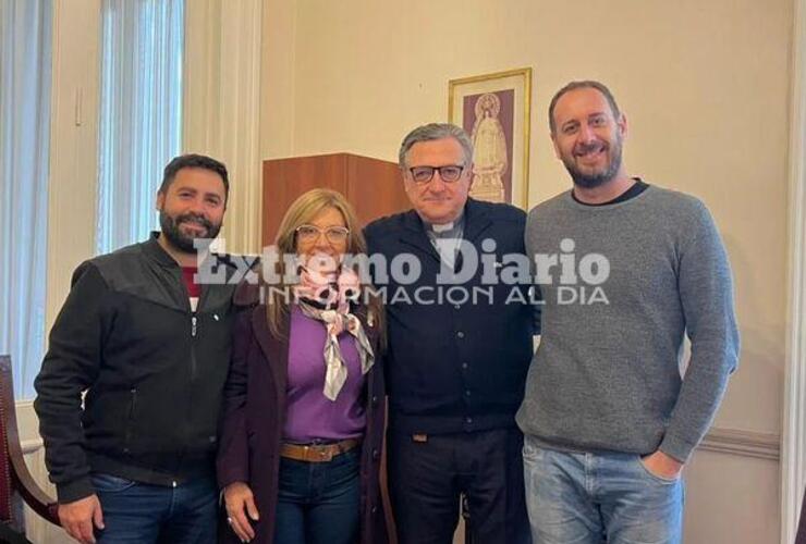 Imagen de Ente Cultural Santafesino: Franco De Cristófano se reunió con Monseñor Eduardo Martín.