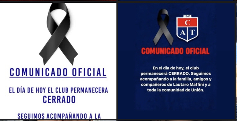 Imagen de Los clubes Athletic y Talleres permanecer&aacute;n cerrados este viernes, en un gesto solidario tras lo ocurrido con el joven de Uni&oacute;n.