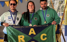 Imagen de Remo: 3 representantes del Rowing Club, obtuvieron un 3&ordm; puesto en Baigorria.