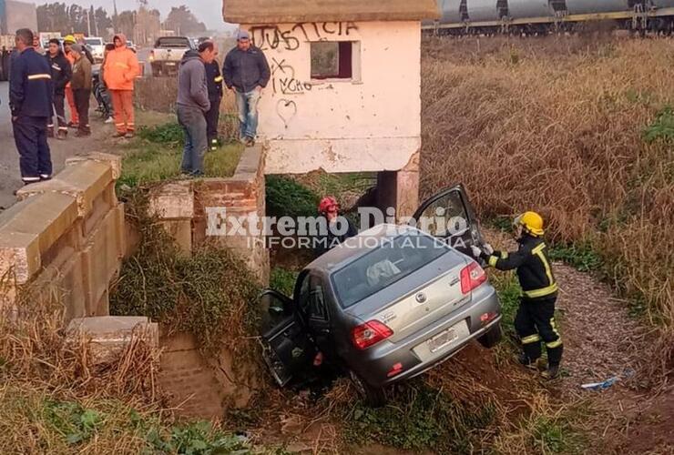 Imagen de Accidente sobre Ruta 21 y el ingreso al cementerio