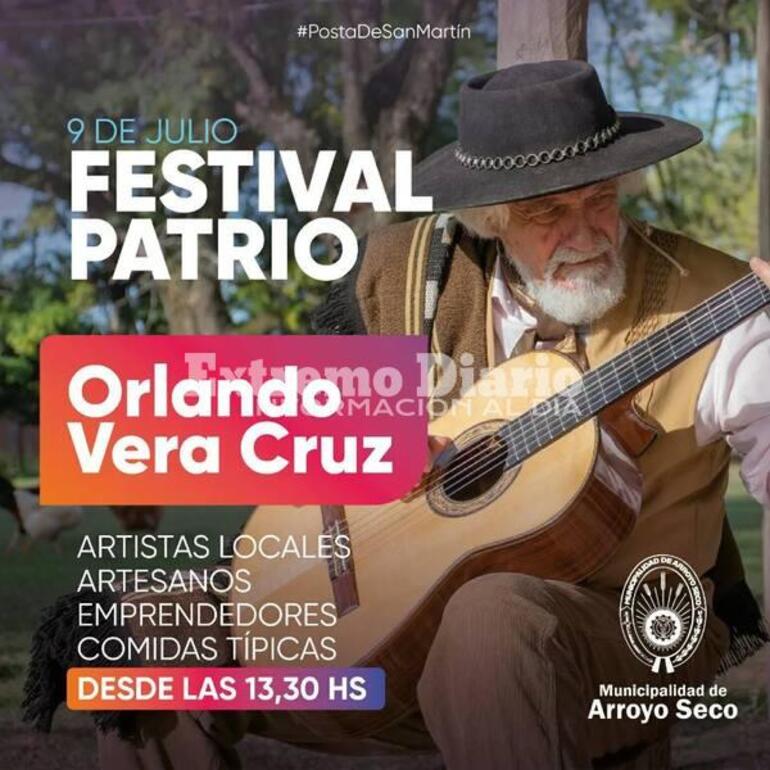 Imagen de 9 de julio: Festival Patrio con artistas locales y Orlando Vera Cruz
