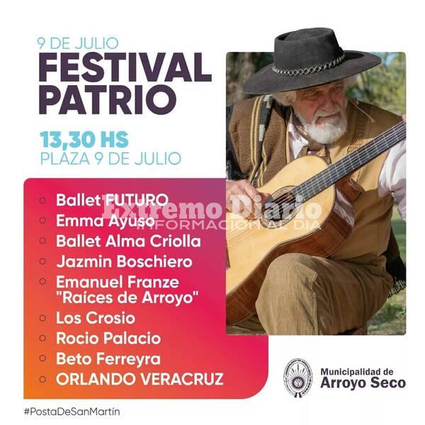 Imagen de 9 de julio: Festival Patrio con artistas locales y Orlando Vera Cruz
