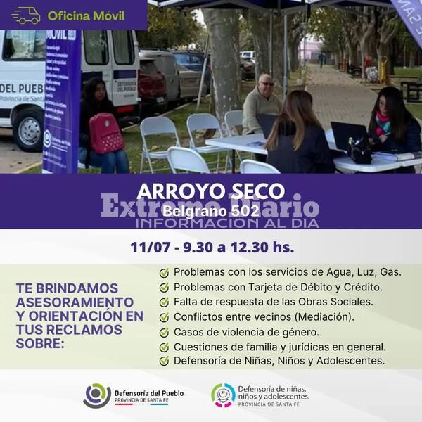 Imagen de Arroyo Seco: Llega la oficina m&oacute;vil de la Defensor&iacute;a del Pueblo