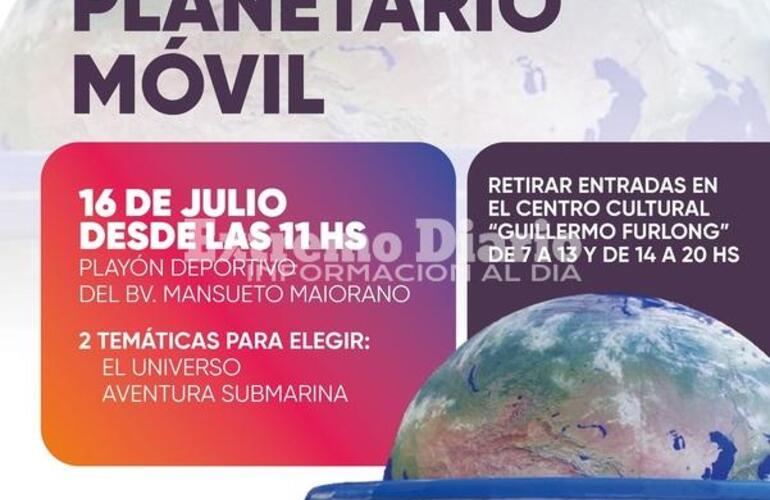 Imagen de Arroyo Seco: Este martes llega el Planetario Móvil al playón deportivo