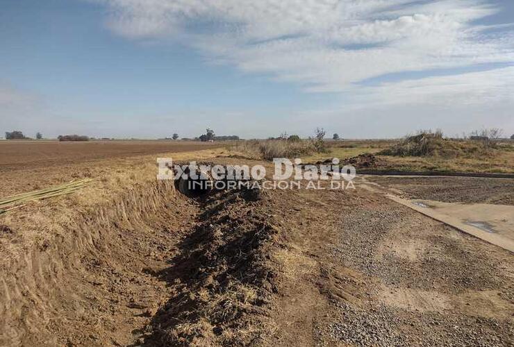 Imagen de Albarellos: Cambiaron alcantarillas en la zona sur de la localidad