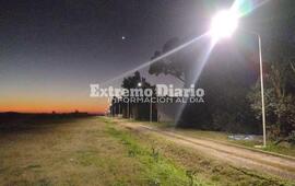 Imagen de La Comuna de Albarellos culmin&oacute; los trabajos de iluminaci&oacute;n del camino P&uacute;blico