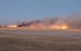 Imagen de Se estrell&oacute; un avi&oacute;n de la Fuerza A&eacute;rea en San Luis y el piloto muri&oacute;