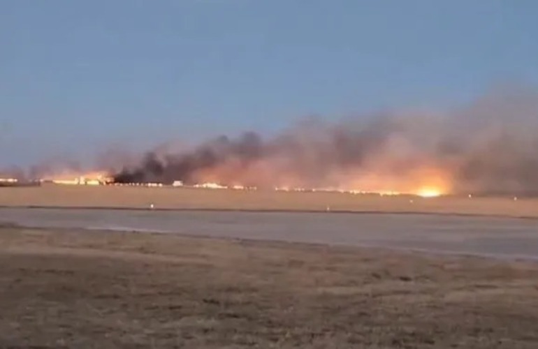 Imagen de Se estrell&oacute; un avi&oacute;n de la Fuerza A&eacute;rea en San Luis y el piloto muri&oacute;