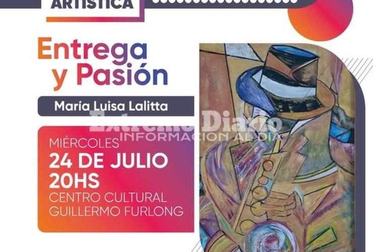 Imagen de Mar&iacute;a Luisa Lalitta presenta �Entrega y pasi&oacute;n� en el Centro Cultural