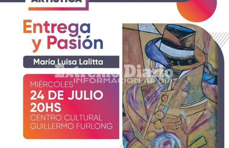 Imagen de Mar&iacute;a Luisa Lalitta presenta �Entrega y pasi&oacute;n� en el Centro Cultural