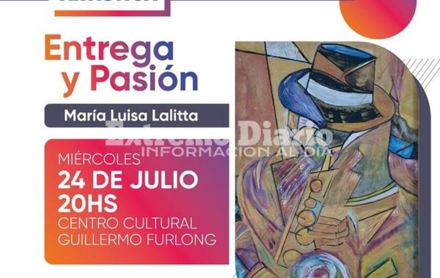 Imagen de Mar&iacute;a Luisa Lalitta presenta �Entrega y pasi&oacute;n� en el Centro Cultural