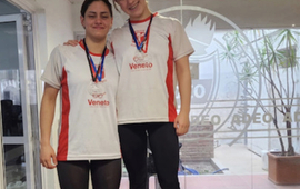 Imagen de Camila Maselli obtuvo 3 primeros puestos nadando en ADEO.