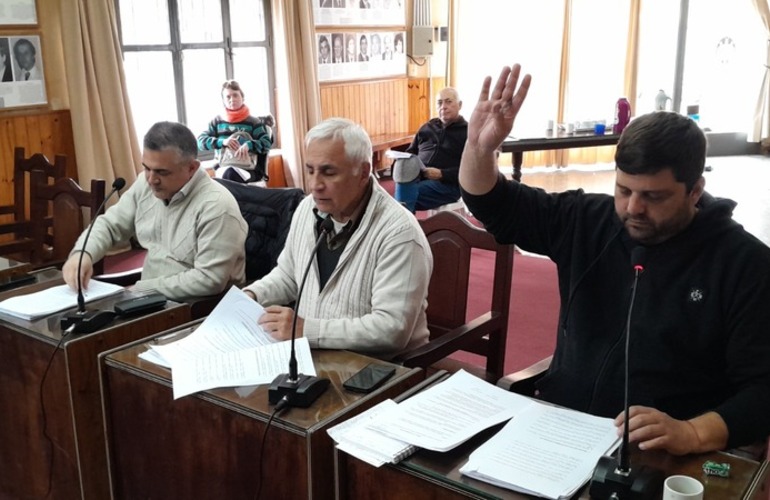 Los concejales durante la sesi&oacute;n del pasado martes.