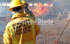 Imagen de Bomberos: Pr&aacute;ctica para la brigada forestal en Bigand