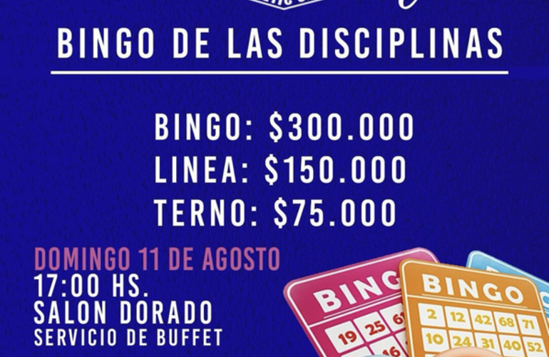 Imagen de Bingo de las Disciplinas en A.S.A.C.