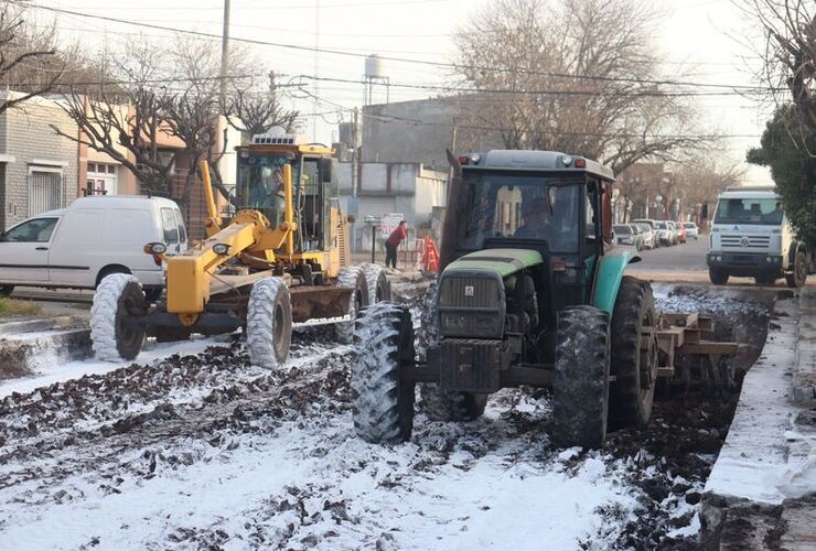 Imagen de Avanza el Plan de Reparación Integral de calle Juan B. Justo al 200