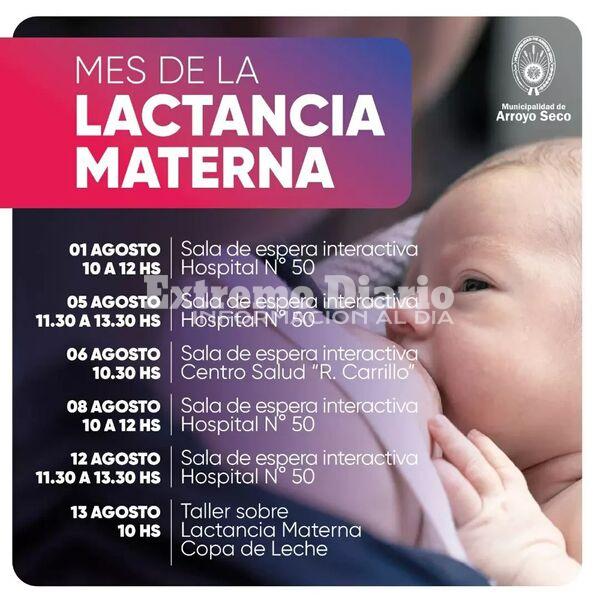 Imagen de Arroyo Seco: Actividades por el mes de la lactancia materna