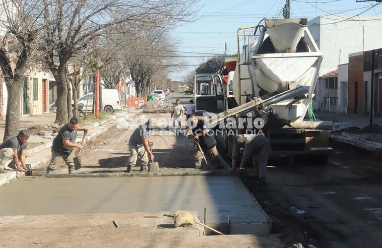 Imagen de Avanza la obra de reparación integral de calle Juan B Justo al 200