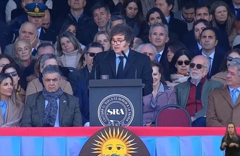 El presidente Milei habl&oacute; en la inauguraci&oacute;n de La Rural