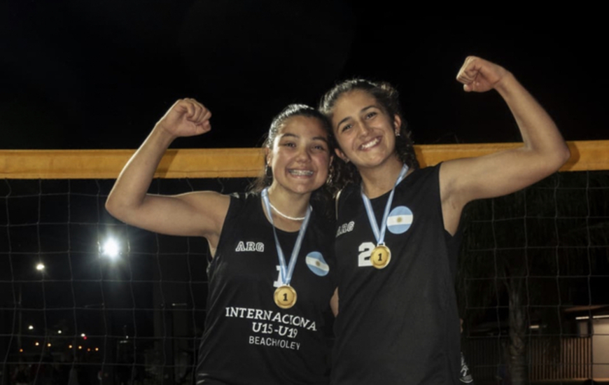 Imagen de Sol Chiummiento, Campeona de Torneo Internacional de Beach V&oacute;ley en Misiones.