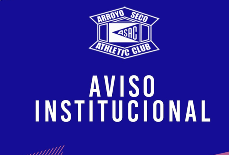 Imagen de Aviso Institucional de A.S.A.C. tras lo sucedido en el clásico.