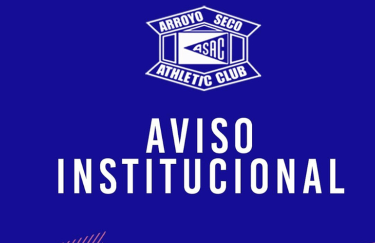 Imagen de Aviso Institucional de A.S.A.C. tras lo sucedido en el clásico.