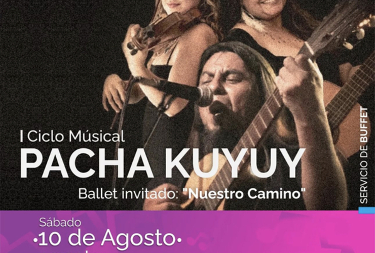 Imagen de Peña en el Centro Cultural con 'Pacha Kuyuy'.