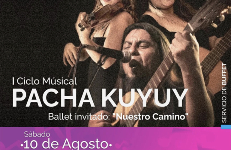 Imagen de Peña en el Centro Cultural con 'Pacha Kuyuy'.