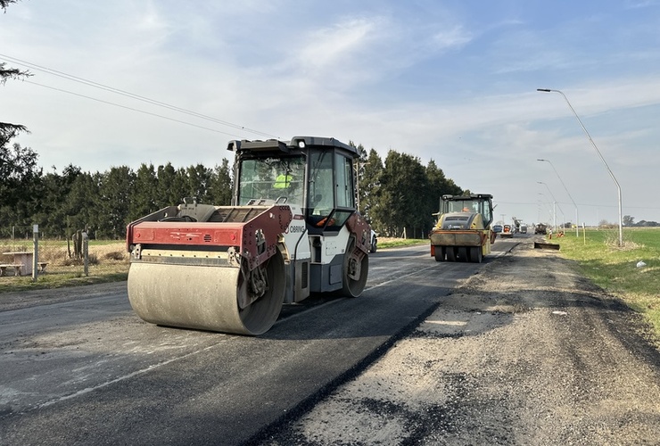 Imagen de Inició la obra de Repavimentación del acceso principal de General Lagos.