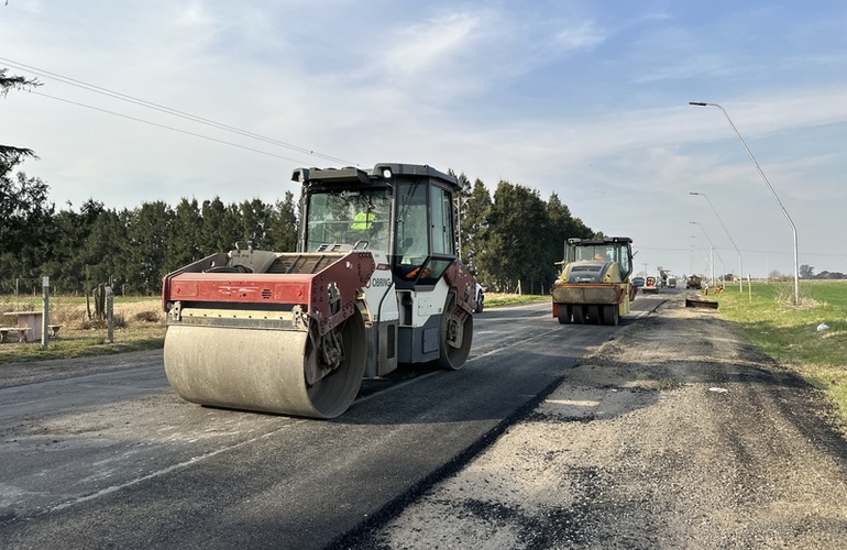 Imagen de Inició la obra de Repavimentación del acceso principal de General Lagos.