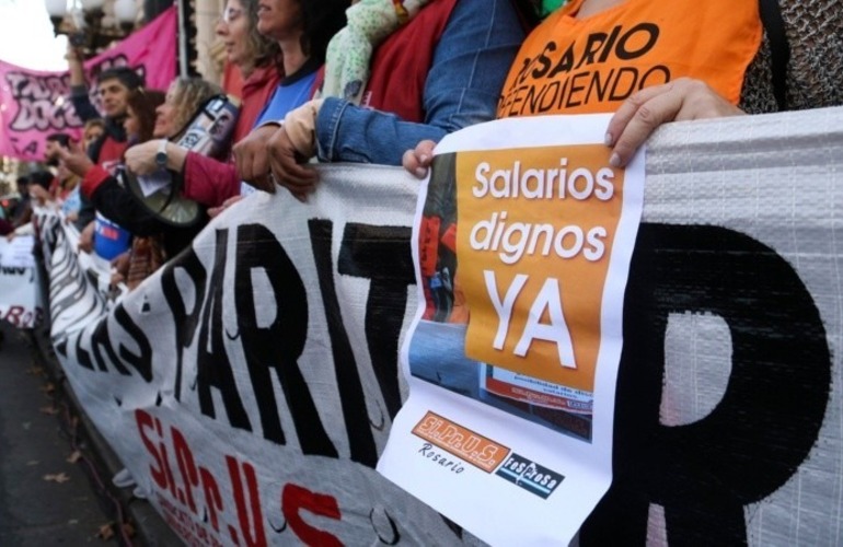 Los profesionales de la salud vienen de realizar un paro este mes. (archivo Alan Monzón/Rosario3)