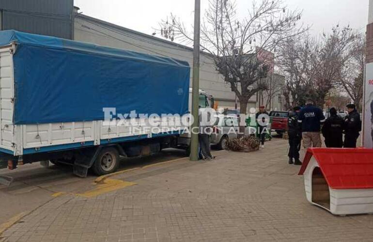 Imagen de Secuestran un camión mal estacionado en zona centro