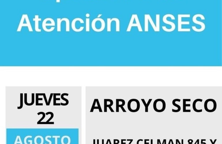 Imagen de Operativo de Atención de ANSES en Arroyo Seco