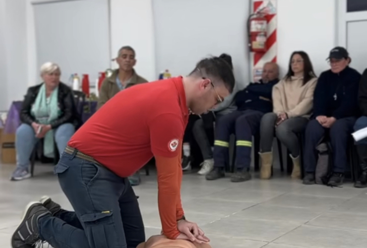 Imagen de Capacitación de RCP en el Centro Integrador Comunitario.